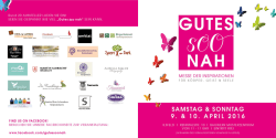 Infoflyer Messe Gutes soo nah