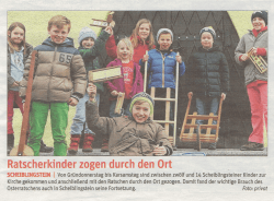 Nachlese Ratschenkinder zogen durch Scheiblingstein