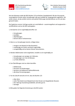 des Fragebogens - SPD Charlottenburg