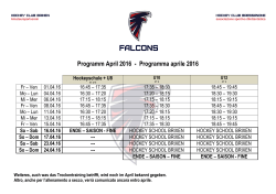 April 16 - HC FALCONS