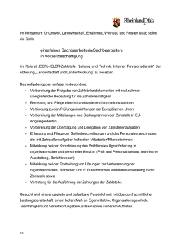 einer/eines Sachbearbeiterin/Sachbearbeiters in