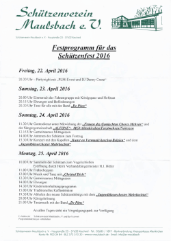 Festfolge