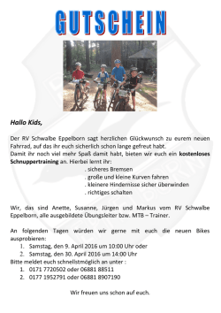 Hallo Kids - RV Schwalbe Eppelborn 1921 eV