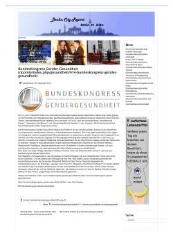 BundesKongress Gender-Gesundheit (/joomla/index.php