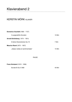 Klavierabend 2 - Kerstin Mörk