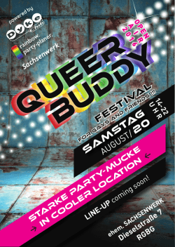 QUEER BUDDY Flyer 2016