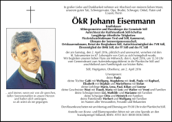 ÖkR Johann Eisenmann
