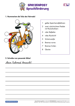 Die Teile des Fahrrads