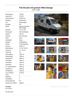Fiat Ducato mit grosser Bike-Garage