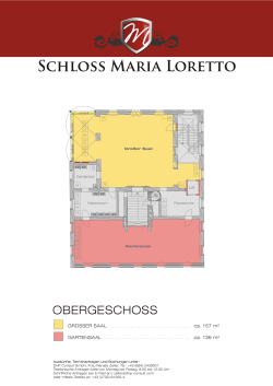 Übersicht Obergeschoss - Schloss Maria Loretto