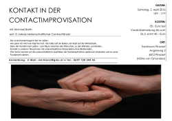 KONTAKT IN DER CONTACTIMPROVISATION