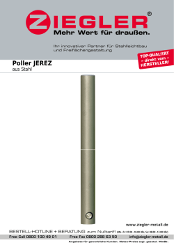 Poller JEREZ - Das ZIEGLER Handbuch zeigt alles auf einen Blick
