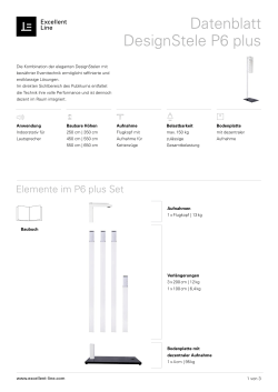 Datenblatt DesignStele P6 plus