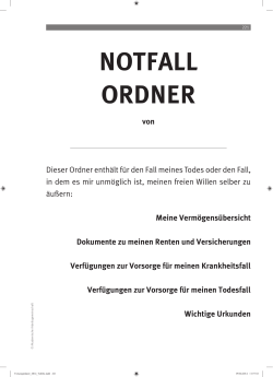 notfall ordner - Rechtstipps.de