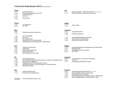 Termine für Dodenhausen 2016 (Stand 04.02.2016)