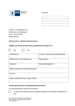 IDV-Formular 5 - IHK M&uuml;nchen und Oberbayern