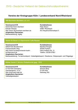 DVG - Deutscher Verband der Gebrauchshundsportvereine
