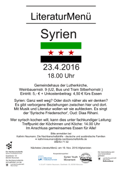 Syrien - Die Nachbarschaftshilfe