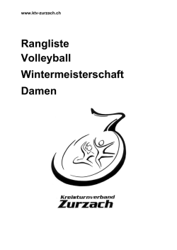 Rangliste Volleyball Wintermeisterschaft Damen