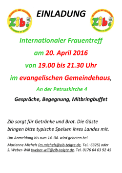 Hier die Einladung - bei Zib