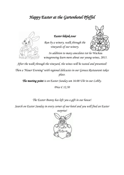 Happy Easter at the Gartenhotel Pfeffel