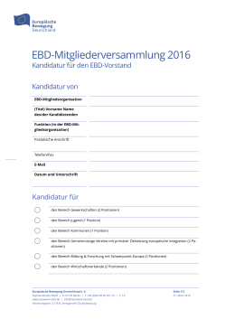 EBD-Mitgliederversammlung 2016