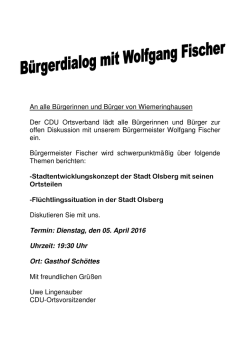 Im Anschluss der Mitgliederversammlung wird