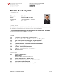 Divisionär Daniel Baumgartner