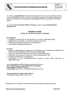 Erzieher (m/w)