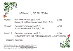 finden Sie unsere Tagesmenüs
