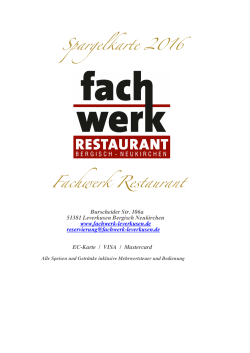 fachwerk Spargelkarte 2016 - Fachwerk Restaurant Bergisch