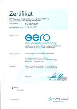 Zertifikat 246 KBDIN EN ISO 9001:2008