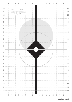 1 Klick = 1 cm auf 100 m Diese Scheibe gibt es zum kostenlosen
