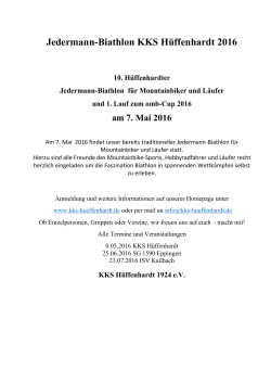 Jedermann-Biathlon KKS H&uuml;ffenhardt 2016
