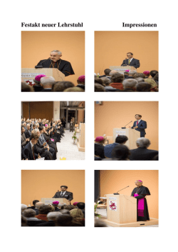 Festakt neuer Lehrstuhl Impressionen
