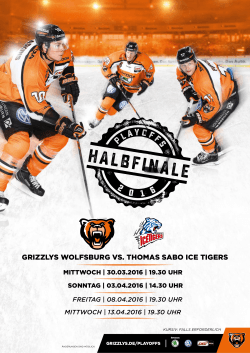 GRIZZLYS WOLFSBURG VS. THOMAS SABO ICE TIGERS