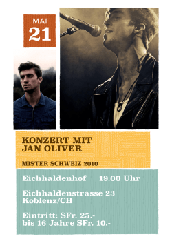 Jan Oliver Konzert