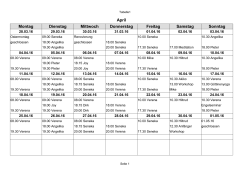 Aktueller Vertretungsplan