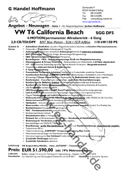 VW T6 California Beach SGG DF5 - EG