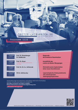 Programm-Poster Sectio chirurgica SS2016_de