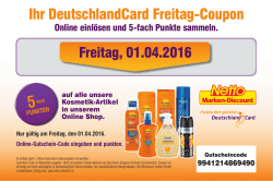 Ihr DeutschlandCard Freitag-Coupon