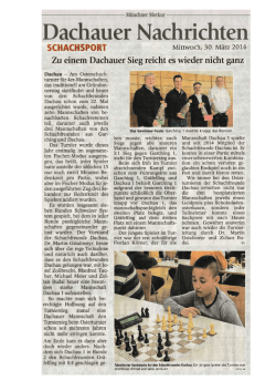 22. Osterturnier 2016 Presse MM