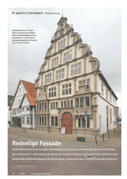Hexenb&uuml;rgermeisterhaus ist Baustelle des Monats