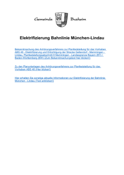 können Sie die Unterlagen (Bekanntmachung und Pläne)