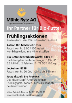 Flyer... - Mühle Rytz AG