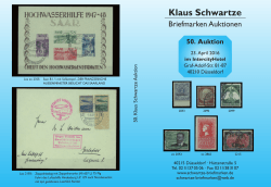 50. Auktion - Klaus Schwartze