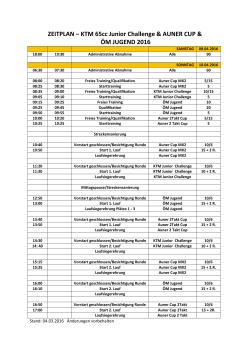 KTM 65cc Junior Challenge & AUNER CUP & ÖM JUGEND 2016