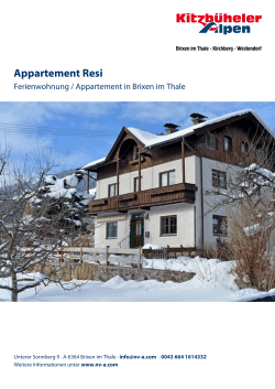 Appartement Resi in Brixen im Thale