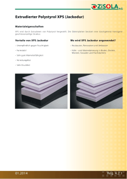E  trudierter Polystyrol XPS (Jackodur)