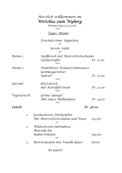 Donnerstag 31.03.16 - Wirtshus zum Wyberg